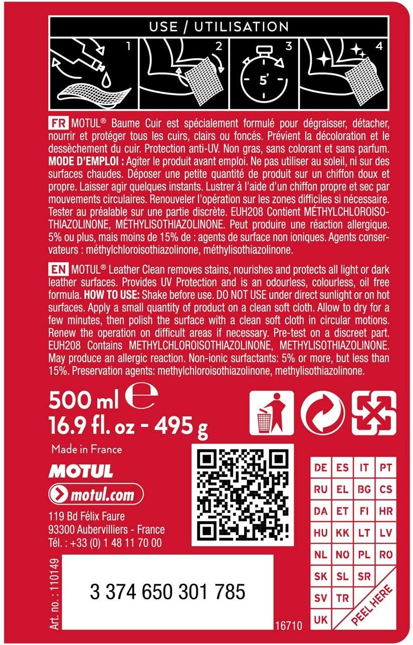 MOTUL CAR CARE LEATHER CLEAN image 2
