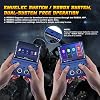 Consola de juegos retro portátil RG43V Pro, pantalla IPS de 4.3 pulgadas, sistema dual portátil con CPU RK3562, 64GB compatible con más de 30 emuladores y más de 22000 juegos clásicos, lucha en red WiFi, salida HDMI a TV (azul 64GB) 7