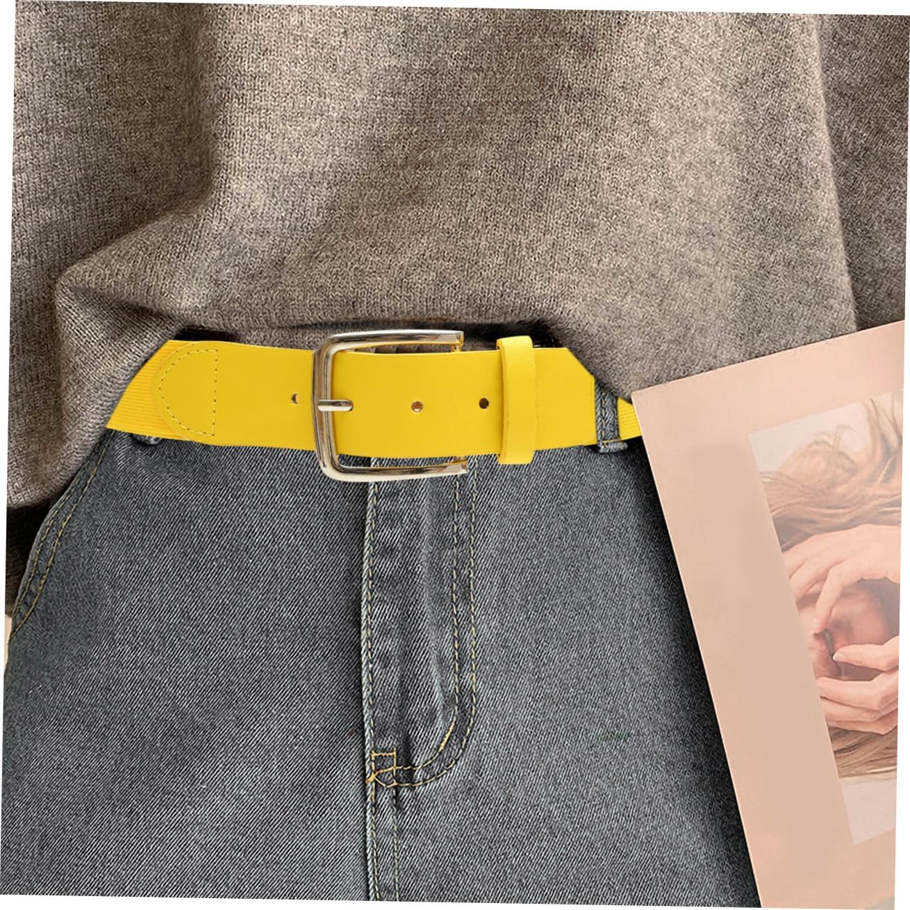 Alasum Adjustable Elastic Baseball Belt Unisex Softball Waistband Lightweight Imitation Leather Metal Slide Regulator for Youth and Adults Random Color
