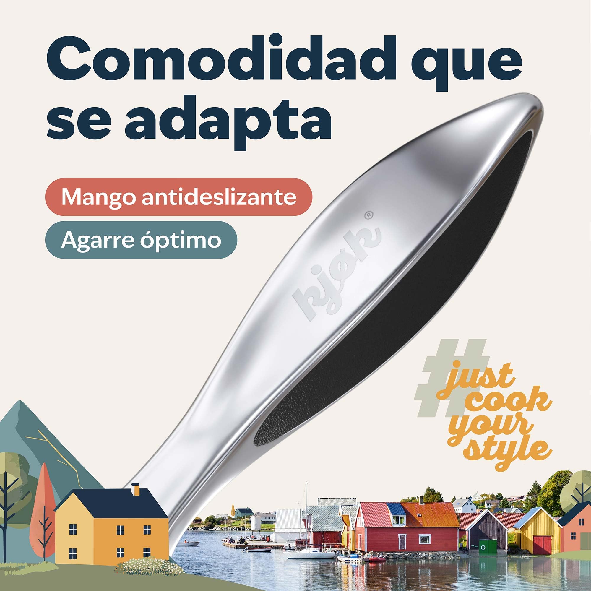 kjøk Premium Cucharón para Helado – Sacabolas de Helado de Aleación de Zinc en Cromo Mate – Cucharas para Icecream – Porcionador para Masa, Melón, Arroz o Albóndigas