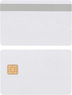 SLE4442 Chip Cards w/HiCo 2 Track Silver Mag Stripe 10 Pack