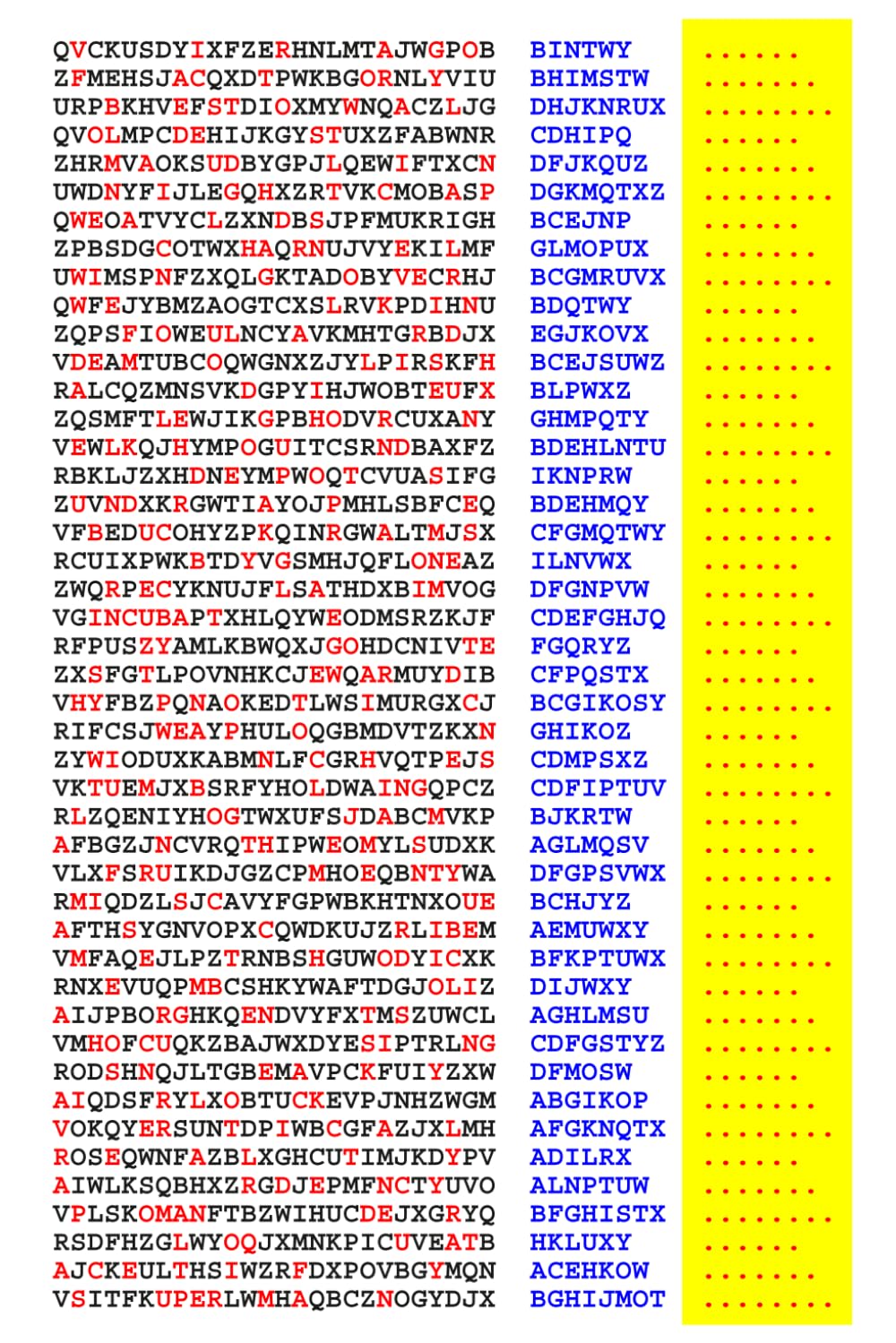 Squint-Word Puzzles: 106