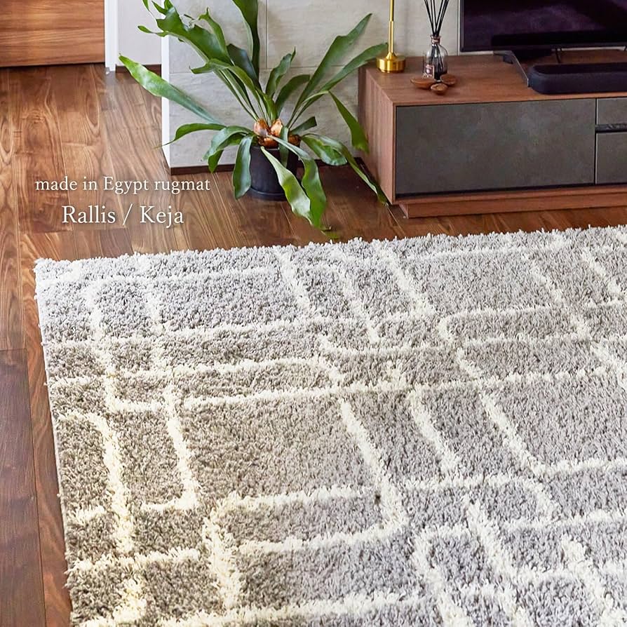 64×176 ロングランナーラグ　グレイボタニカル 64×176 ロングランナーラグ グレイボタニカル 64×176 ロング