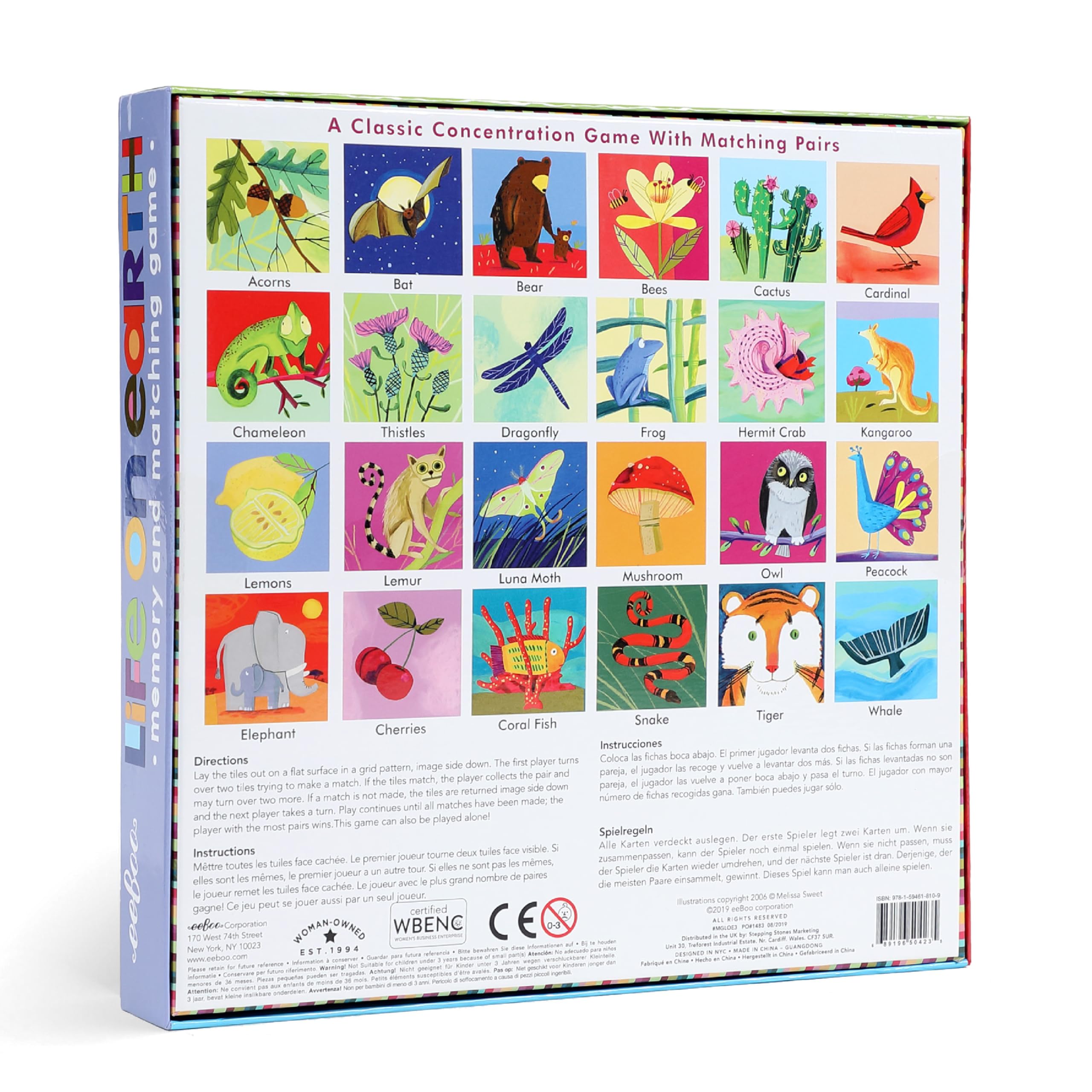 eeBoo - Memo vita sulla terra, gioco di carte (MGLOE3).