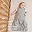 Ftikvo Swaddle-Blanket Baby Girl & Boy Swaddles Newborn Infant Transition 100% Cotton Wrap Blankets, 3-Way Adjustable Wearable Blanket, TOG 1.0 (Grey, 3-6 Month)