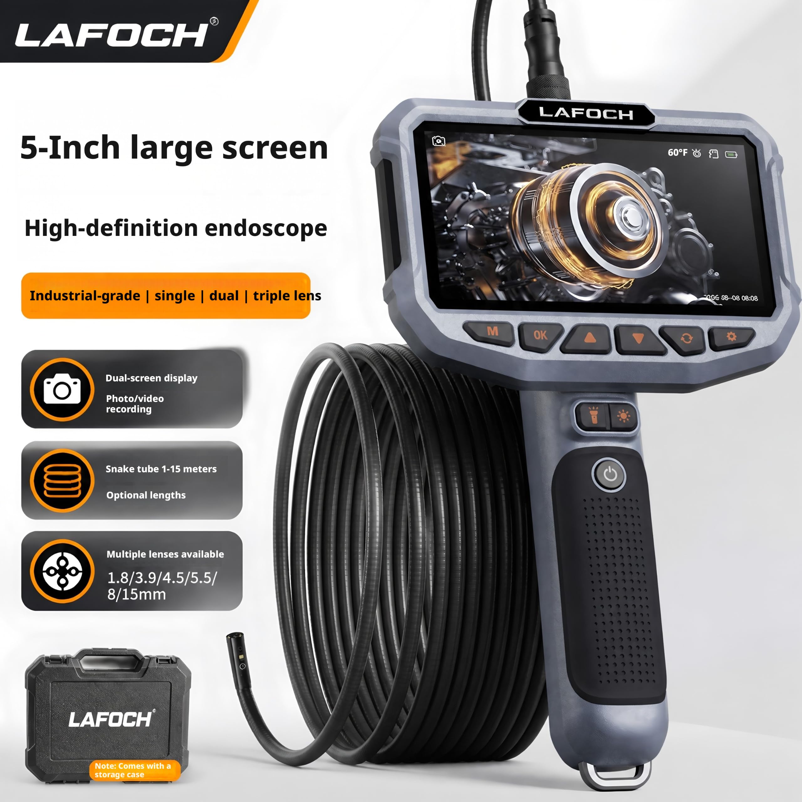 LA-V500 Endoscope 12.5mm 10M Autofocus Lens 1080P