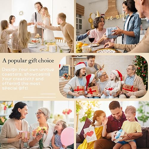 Miniatura 8 de GOH DODD - Posavasos hexagonales de madera en blanco de 4 pulgadas, para manualidades, para modelos, arquitectónicos, dibujo, pintura de madera,