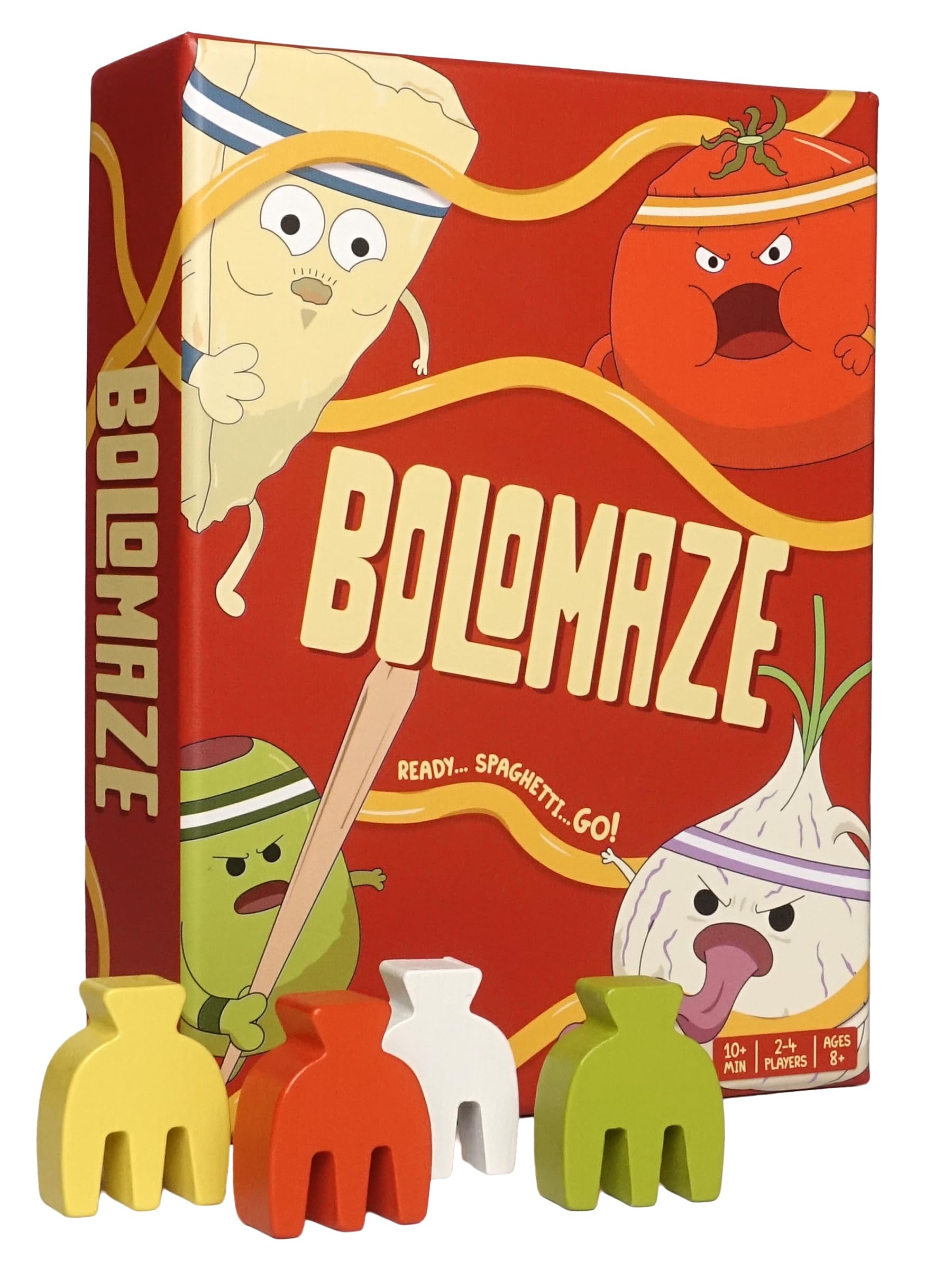 Bitter Rivals BOLOMAZE – Spaghetti Racing Card Game For Families & Friends | Perfect for Game Night | 2-4 Players | Ages 8+