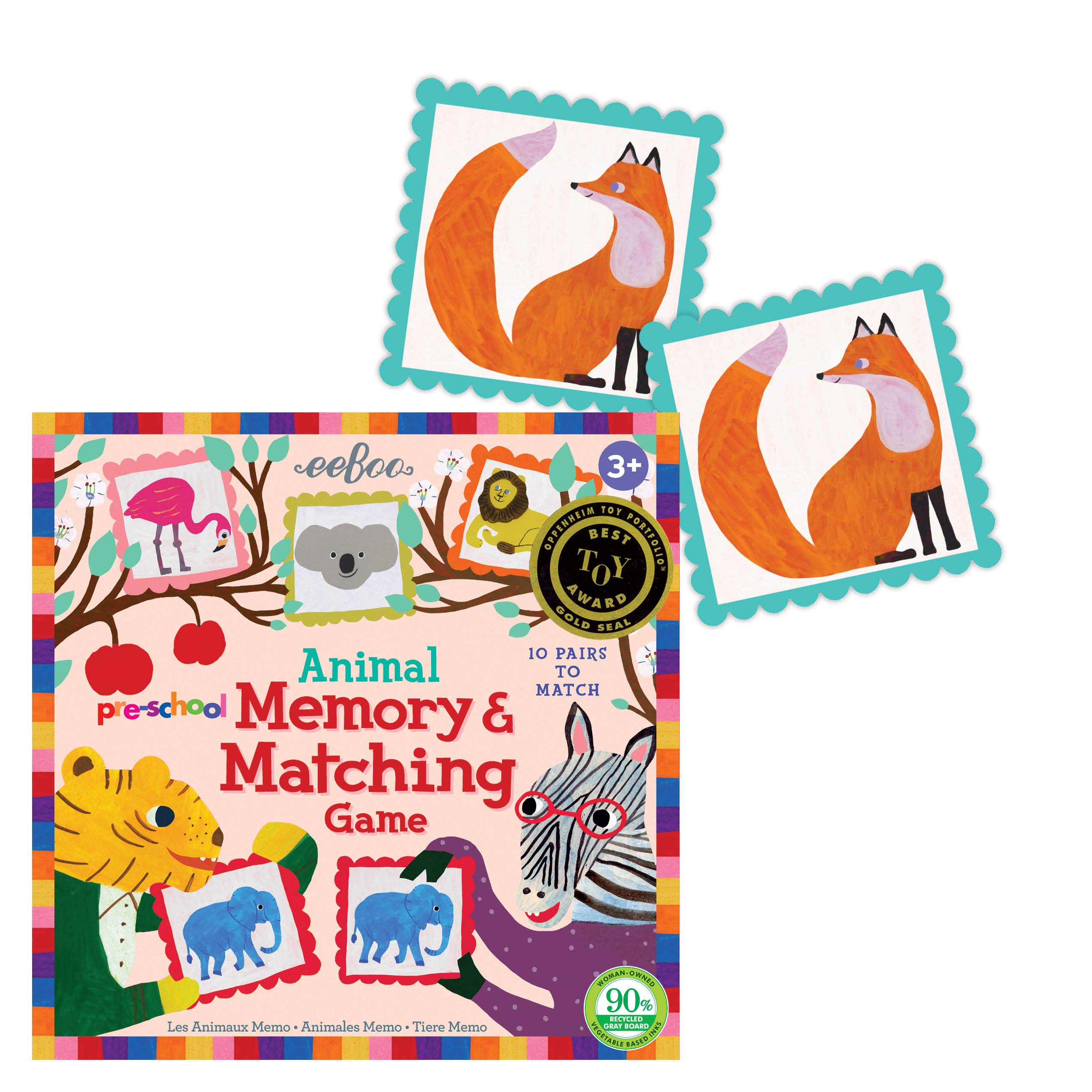 Animal Memory Game for Kids Simple Matching Game for -  Sweden