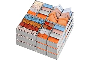 Criusia Foldable Fabric Drawer Organizers for Clothing