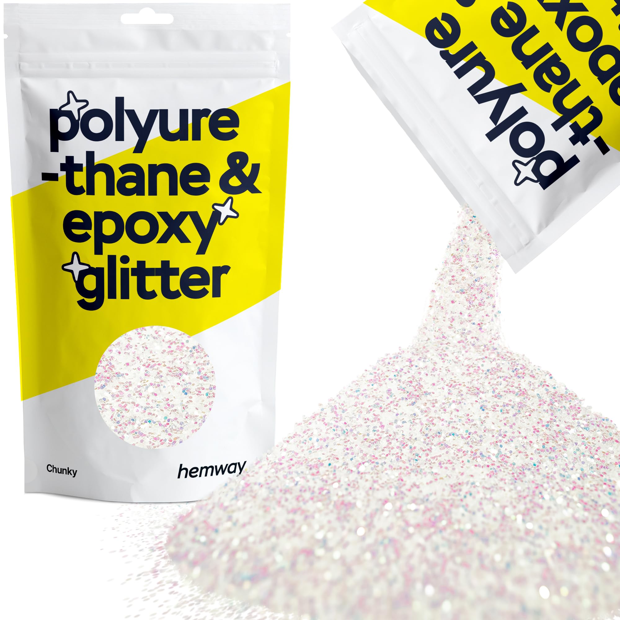 Hemway Resin Glitter Bronze Brown 100g Super Chunky | Polyurethane & Epoxy Glitter for Resin Crafts, Tumblers, Coasters, Floor & Table Art — view 63
