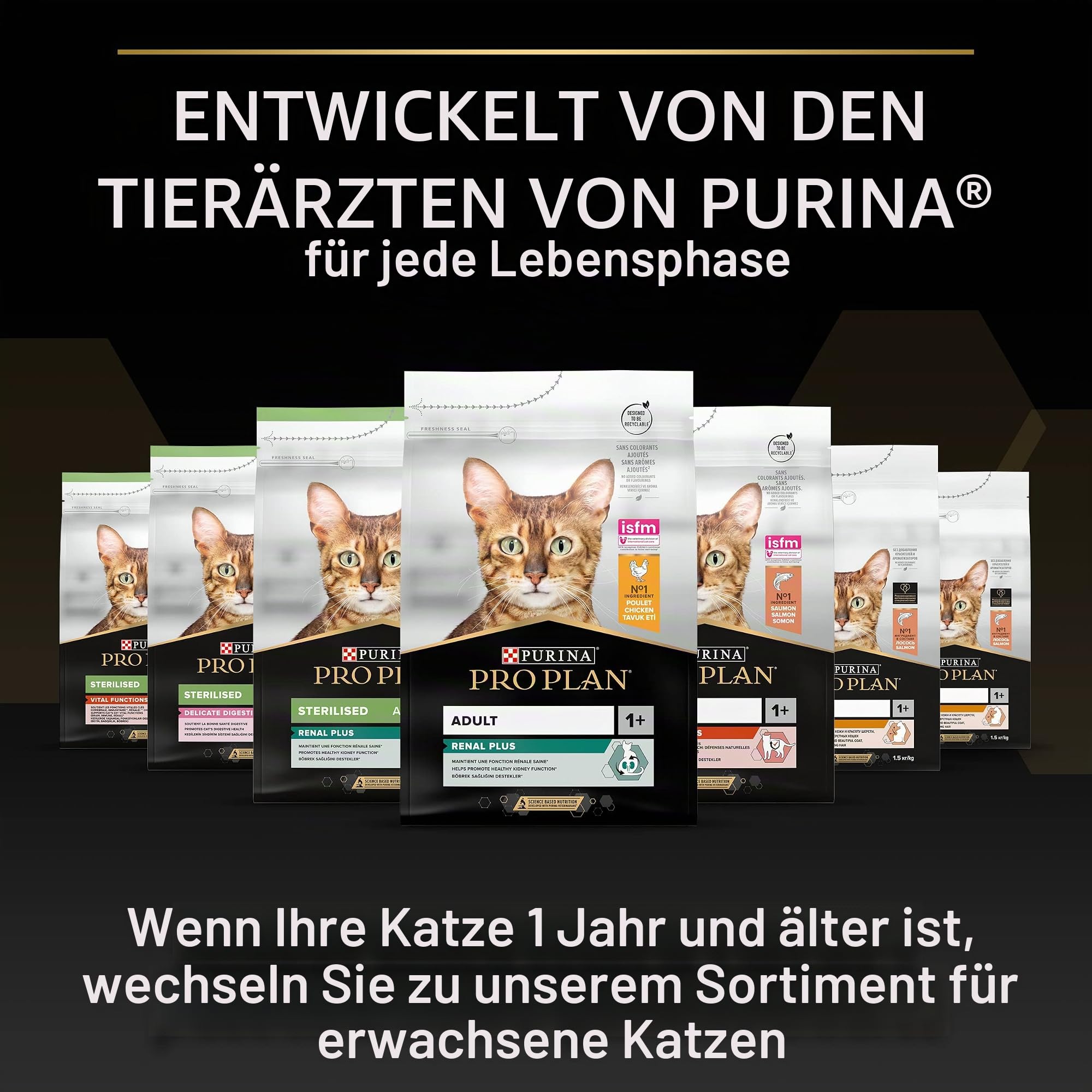 PRO PLAN Sterilised Kitten Healthy Start Lachs, 3 kg