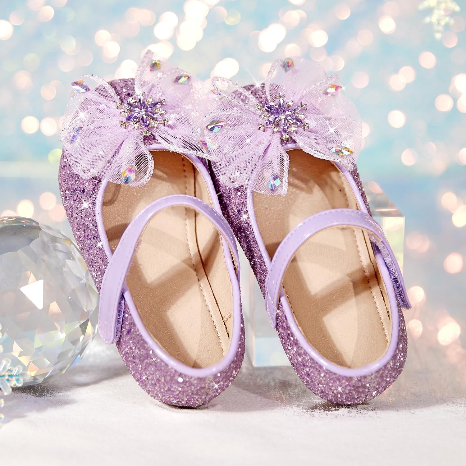 GINFIVE Toddler Girls Dress Shoes Mary Janes Ballerina Flats for Girls Shoes Toddler