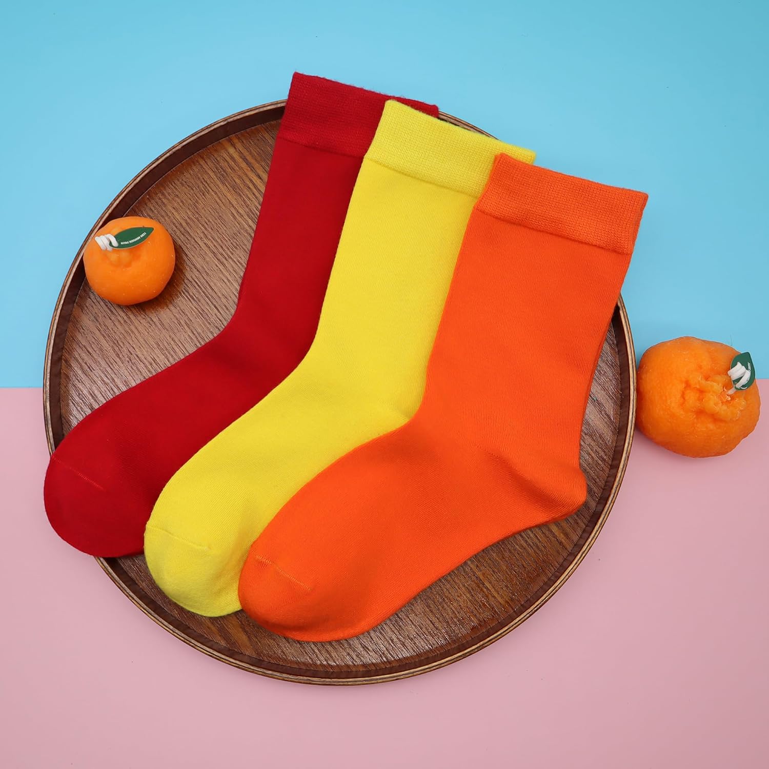 Viscose Bamboo Kids Crew Socks – Soft Vibrant Casual Length Fashion Socks for Boys and Girls 3 Pairs - Image 3