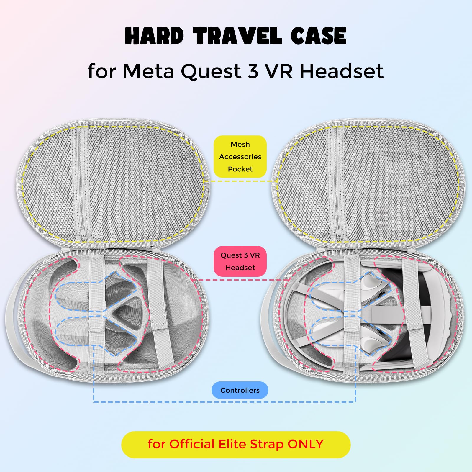 Amazon.co.jp: ProCase 旅行携帯用EVAハードケース Oculus Quest 2