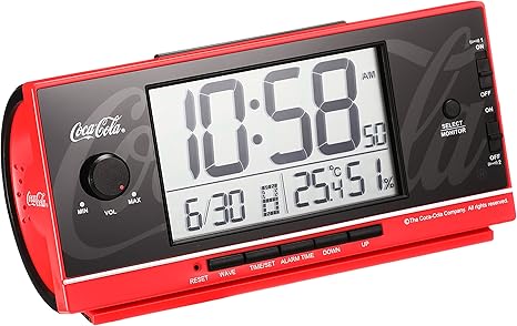 Amazon Co Jp セイコー クロック 目覚まし時計 コカ コーラ Coca Cola 電波 デジタル 大音量 赤 Ac602r Seiko Ac602r ホーム キッチン
