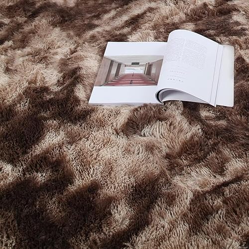 Miniatura 62 de Vafodo Alfombras de área para dormitorio esponjoso, alfombra de sala de estar, 9 x 12 pies, suave y esponjosa, alfombra de área rosa sólido