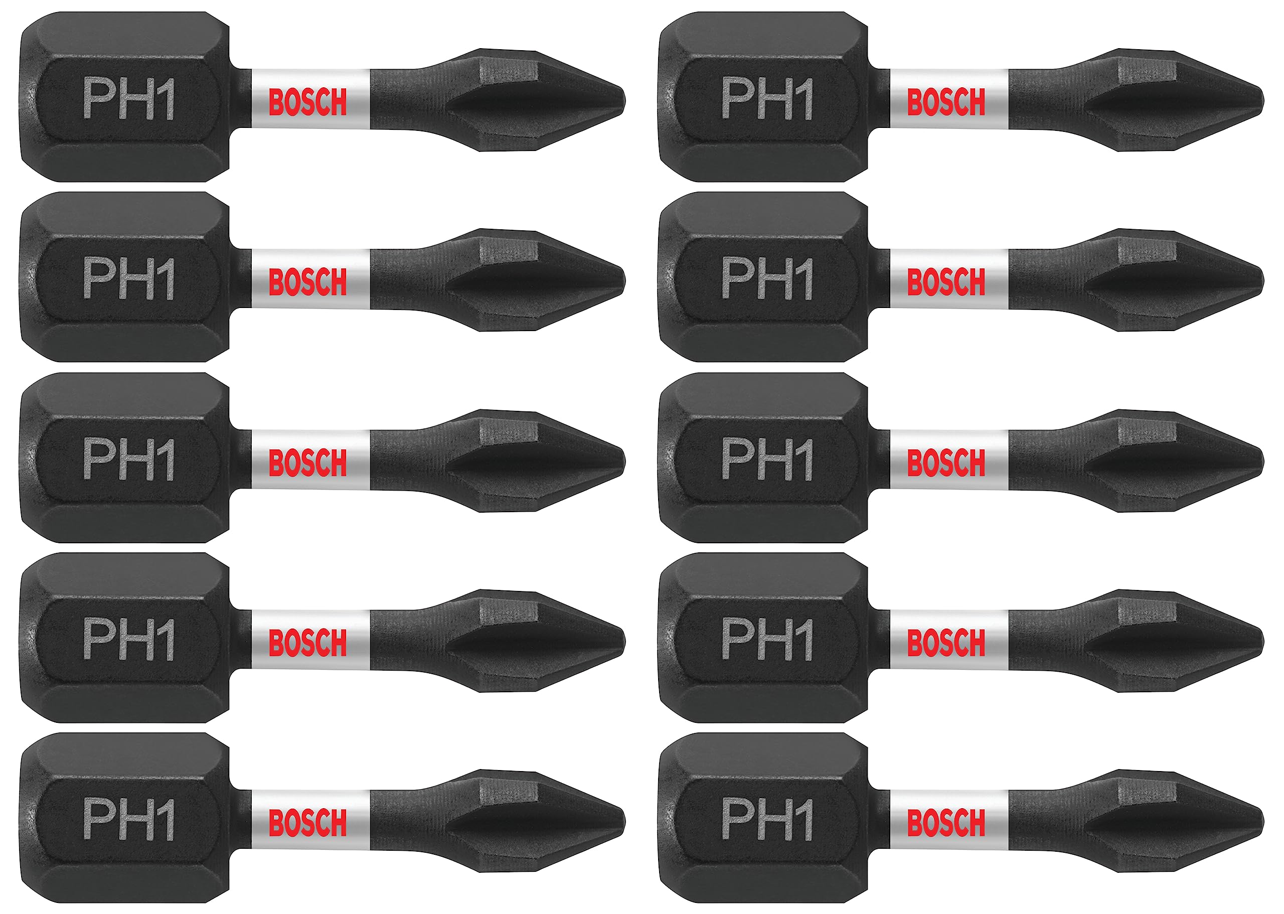 Bosch ITPH1102 2 pc. Impact Tough 1 In. Phillips #1 Insert Bits