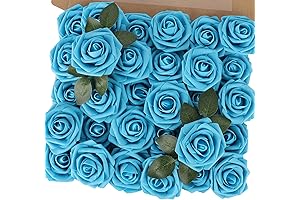 MACTING Artificial Flower Roses: Amplify Your Ambiance with Exquisite Teal Blooms