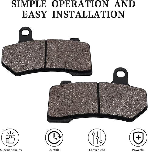 Miniatura 6 de Pastillas de freno delanteras y traseras para Harley Davidson FLHTCU Ultra Classic Electra Glide 2008-2020, FLHX Street Glide 2008-2022, FLHRC Road