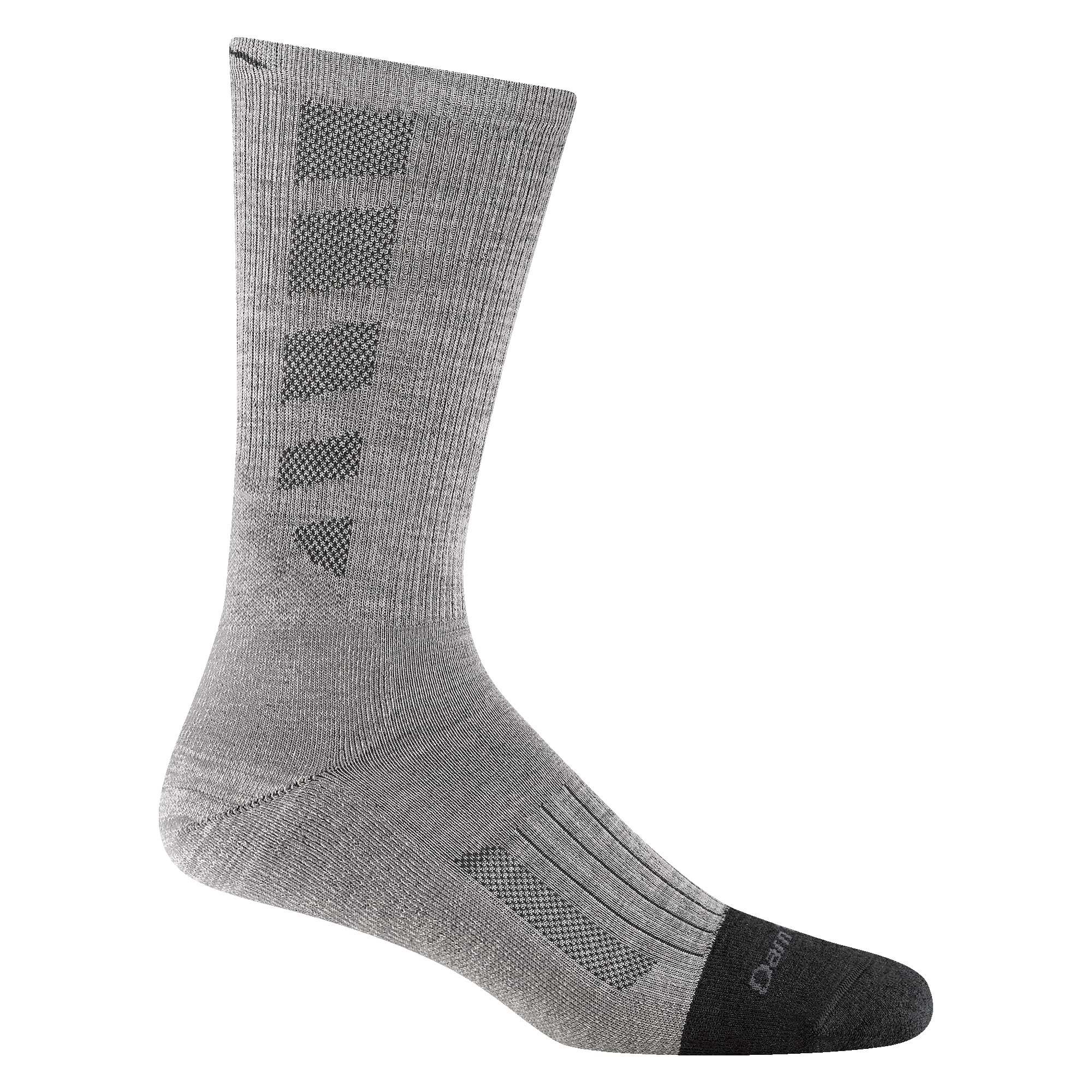 Darn Tough Vermont Stanley K Boot Socks for Men, Work Boot Socks, Lightweight with Cushion Men's Boot Socks, Style 2209, Ash, Medium
