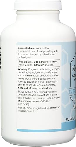 Miniatura 3 de Vitacost Mega EFA-D3 Omega-3 EPA y DHA - 2,126 mg por porción - 240 cápsulas blandas
