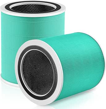 Filtres De Rechange Pour Purificateur LEVOIT Core 400S - Lot De 2 - Filtre 3 En 1 HEPA + Charbon Actif
