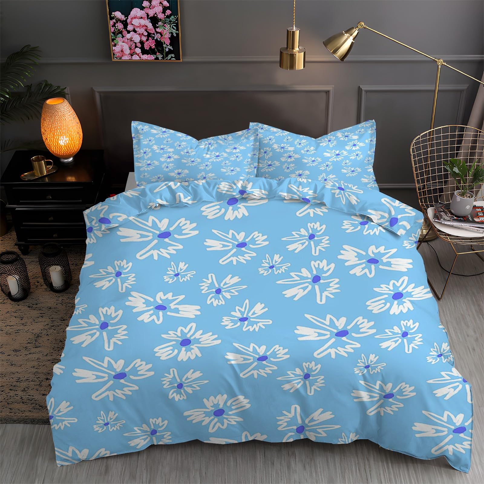 Housse de couette 200x200 anti-glissement avec zip invisible pour en finir avec les draps froissés