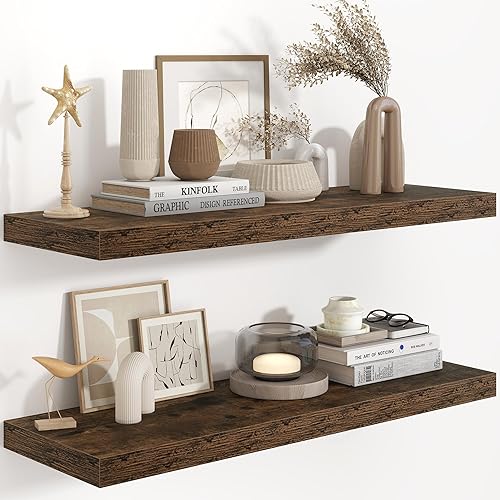 36"W x 9.3"D Floating Shelves for Wall, Wall Mounted Bathroom