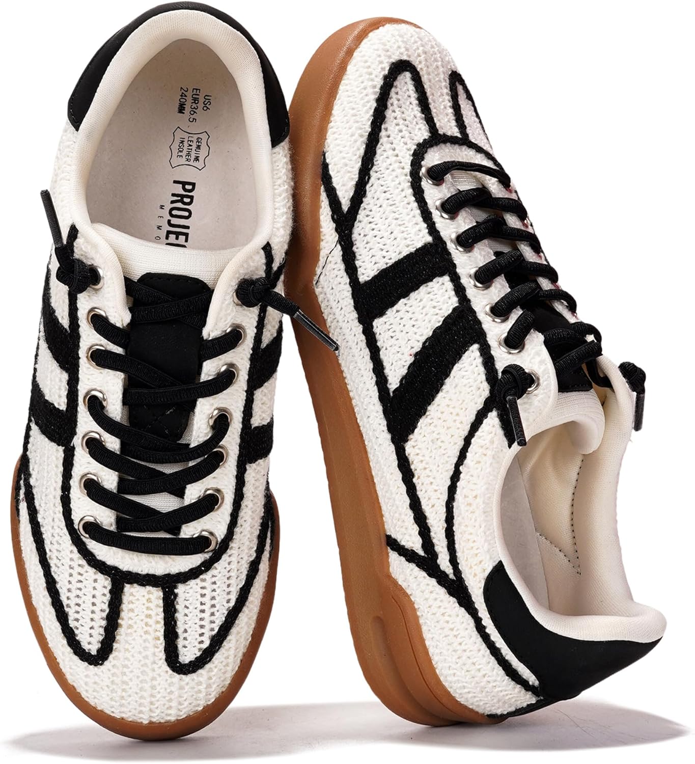 Project Cloud Genuine Leather Casual Sneakers for Women – Memory Foam Insoles Lace-Up Womens Shoes & Lightweight Women’s Fashion Sneakers – Non-Slip Shoes for Women Footwear (Verdy)