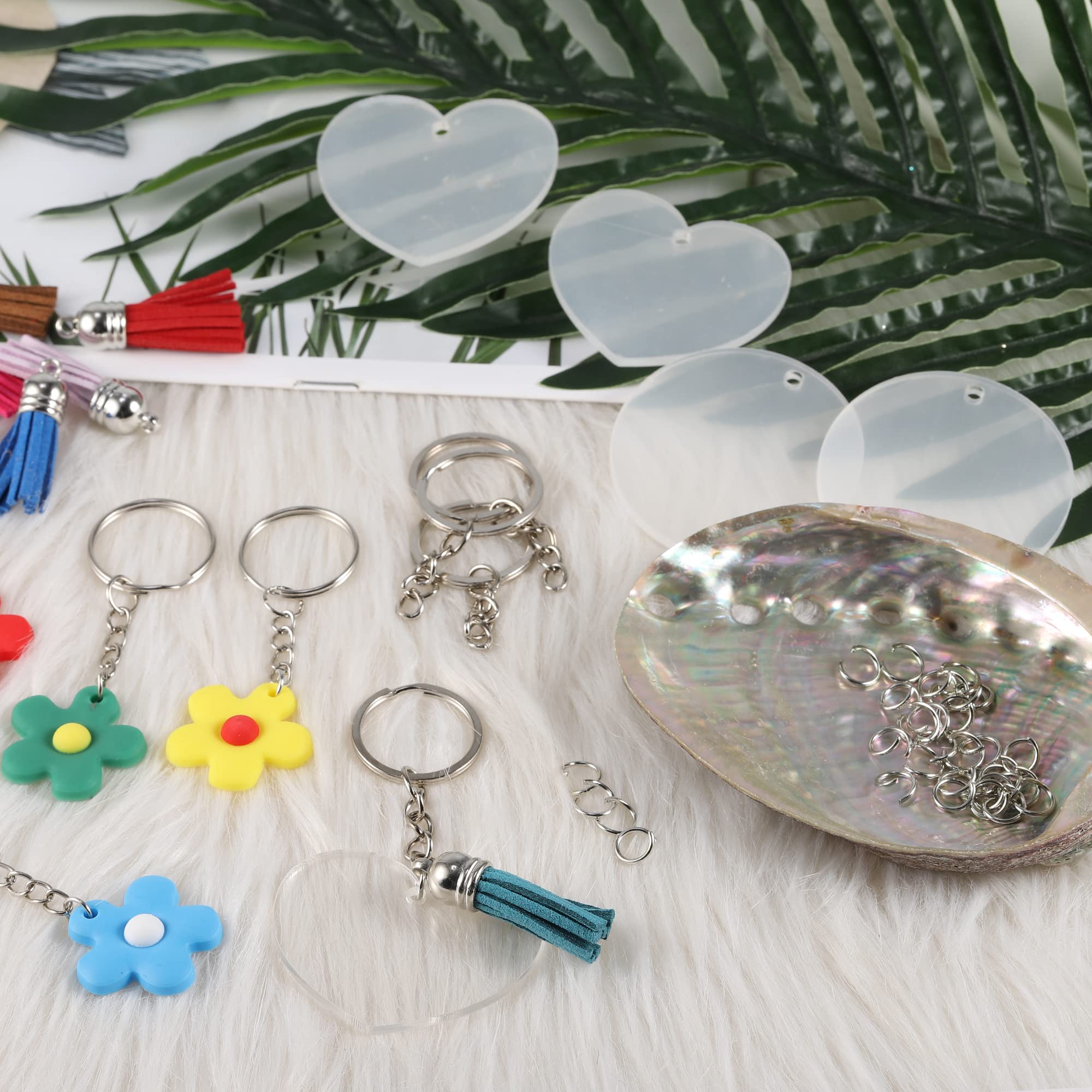 Lot De 120 Porte-clés Vierges à Sublimation En Vrac, Porte-clés Vierges