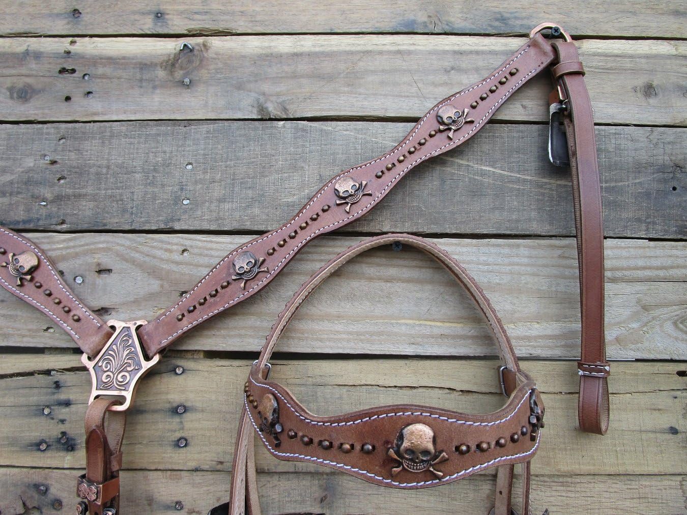Bridles & Accessories Team Sports Western Headstall BREASTCOLLAR Set