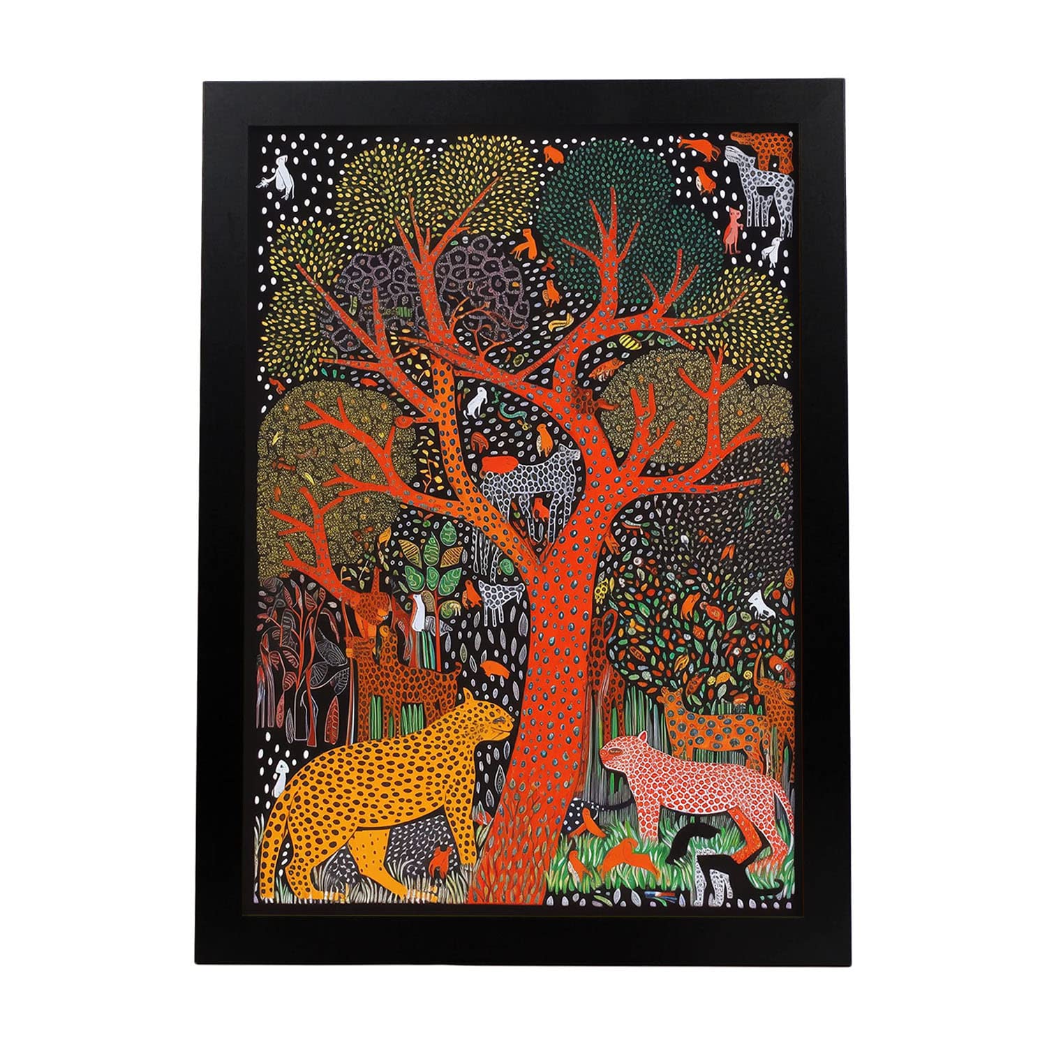 Nacnic Black Frame Poster Of Yayoi Kusama An Animals A4