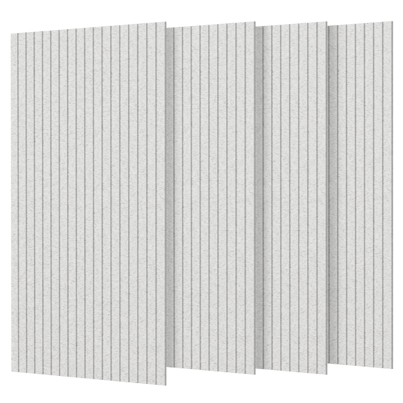 4 Stücke Akustikplatten,120x60x0.9 cm Kante Hochdichte Akustik Panel Schallschutzpaneele Schallabsorber Schallschutz für Tonstudio, Büro,Studio und Wanddekoration,Silbergrau