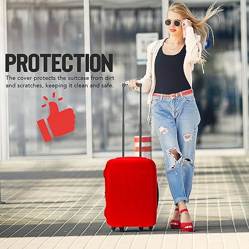 Miniatura 7 de Funda de equipaje de viaje I Protector de maleta aprobado por la TSA I Fundas de equipaje para maleta I Funda de maleta Bolsa I Protector de