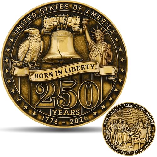 2026 USA 250th Anniversary Challenge Coin (1776-2026) – Born in