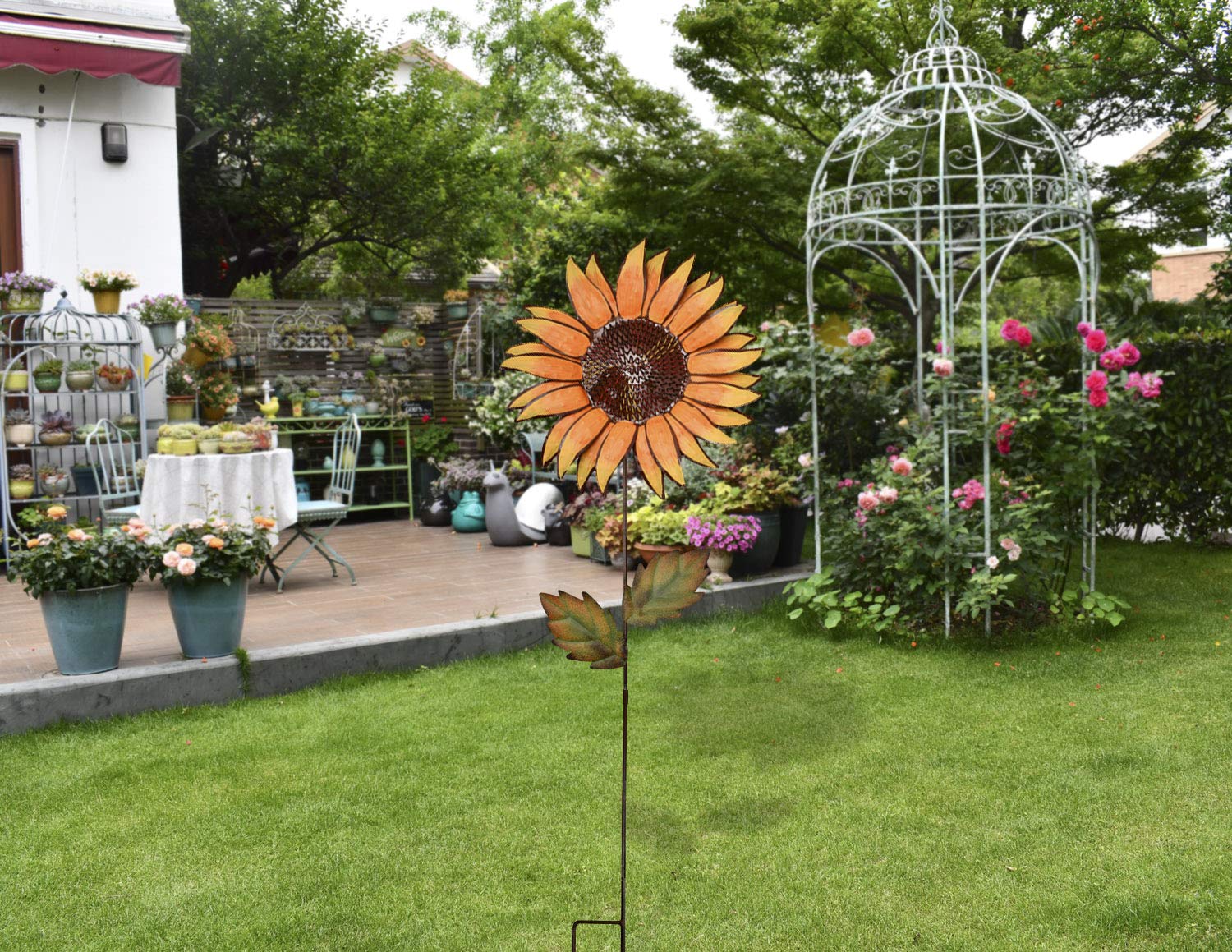 Sfera Luminosa Solare Da Giardino Decorazione Da Giardino A LED Sfera Solare Per Esterni 20 Cm Lampada A Sfera Solare Durata Della Luce Circa 6 8 Ore H 62 Cm Set Da 6 82894753