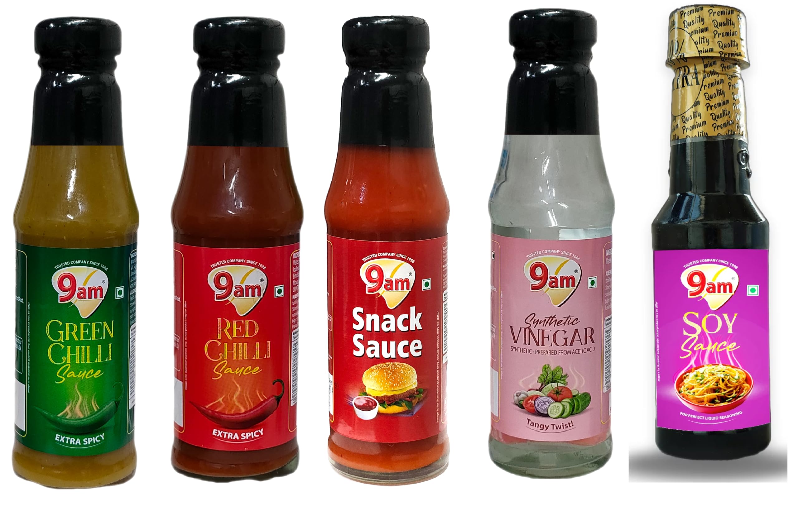 See full amazon price history chart for 9am Soya Sauce, Green Chilli Sauce, Snack Sauce, Red Chilli Sauce & Vinegar Sauce (Pack of 5 * 200gm) | For Pizza, Burgers & Snacks | No Artificial Colours/Flavours| 100% Vegetarian | Trans Fat-Free 9am Soya Sauce, Green Chilli Sauce, Snack Sauce, Red Chilli Sauce & Vinegar Sauce (Pack of 5 * 200gm) | For Pizza, Burgers & Snacks | No Artificial Colours/Flavours| 100% Vegetarian | Trans Fat-Free (B0D845PX63) Amazon Price History, Amazon Price Tracker