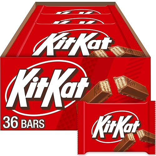 KIT KAT Milk Chocolate Wafer Candy Bars, 1.5 oz (36 Count) - 1.5 Ounce (Pack of 36)