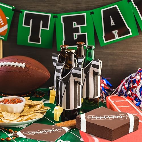 Miniatura 6 de 200 servilletas de fútbol de 3 capas para fiesta de cumpleaños de fútbol servilletas de papel desechables para tocar juego deportivo servilletas