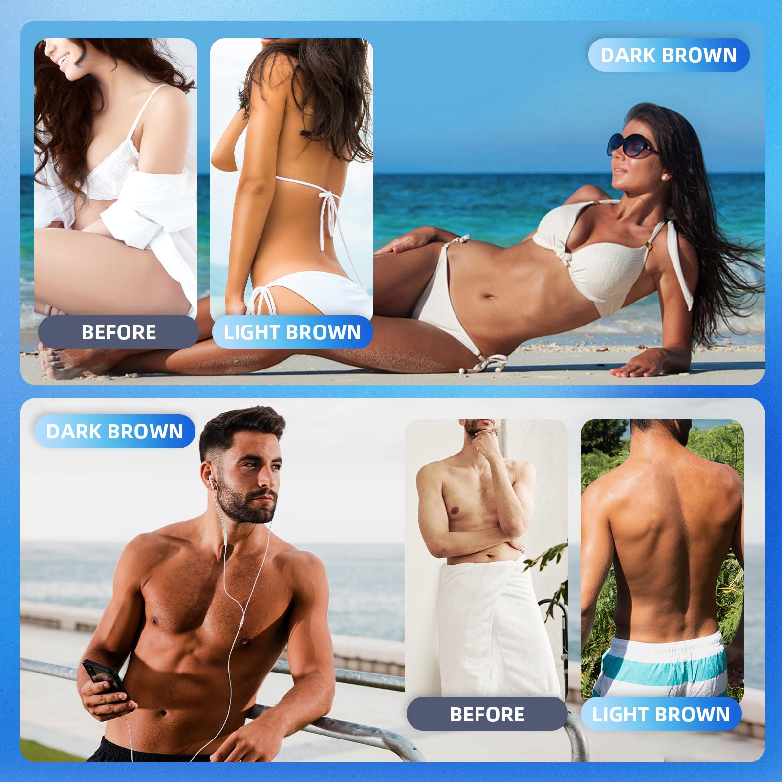 Solarium 45 W pour la maison avec 225 pièces 460 Nm, support réglable pliable et crochets de suspension, solarium pour le visage pour la maison pour le corps et le visage