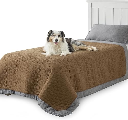 Miniatura 12 de Bedsure Funda de sofá 100 % impermeable para perros, lavable, manta antideslizante impermeable grande para cama, sofá, protector ligero de muebles