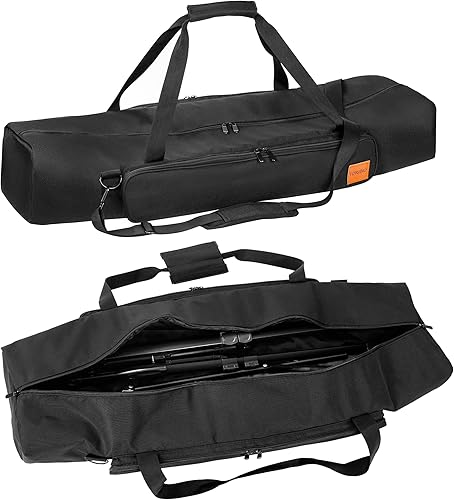 Miniatura 8 de Funda de transporte para trípode, 35 pulgadas, bolsa de un solo compartimento con correa de hombro ajustable y asa, para soportes de