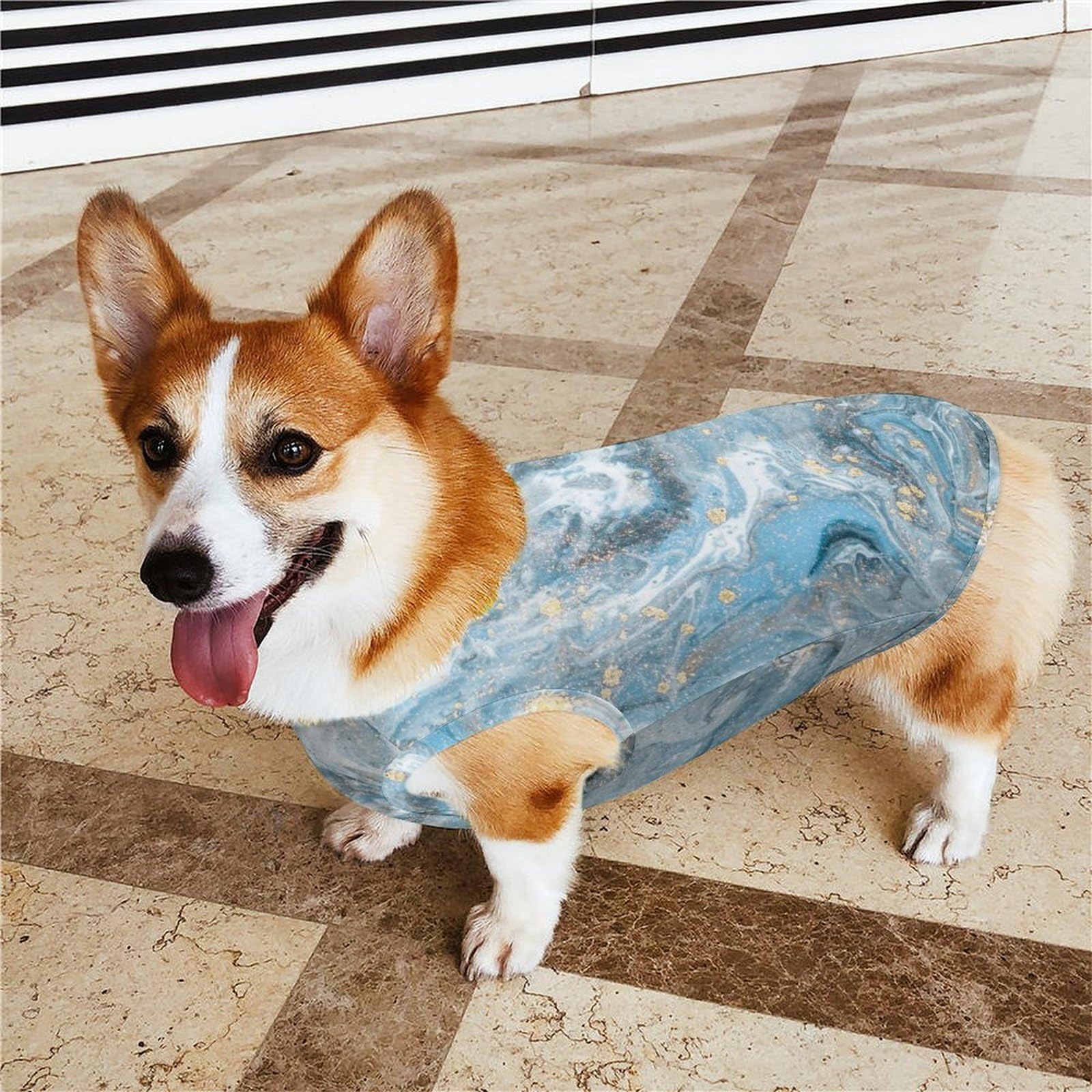 Amazon.co.jp: 大理石柄 マーブル模様 ペット服 犬服 春夏秋 Tシャツ