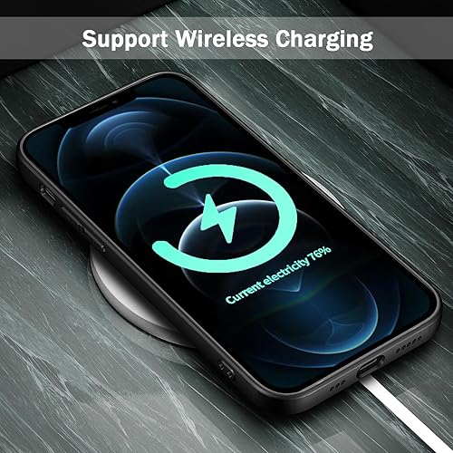 Vista 162 de TENOC Funda para teléfono compatible con iPhone 13 Pro Max, funda transparente a prueba de golpes protectora delgada para 6.7 pulgadas