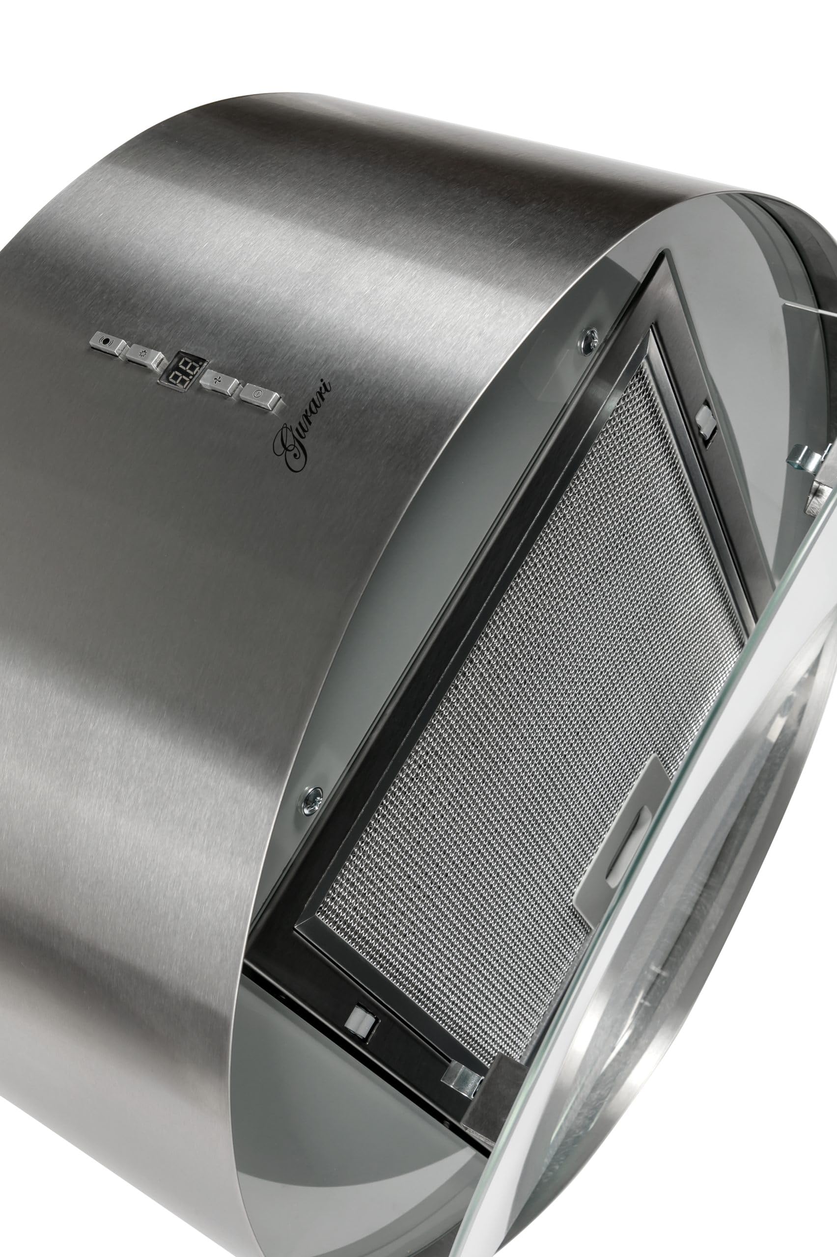 GURARI Premium Inselhaube GCH I 237 50 IS Umluft 50cm 860m³/h Edelstahl 3 Stufen LED Timer