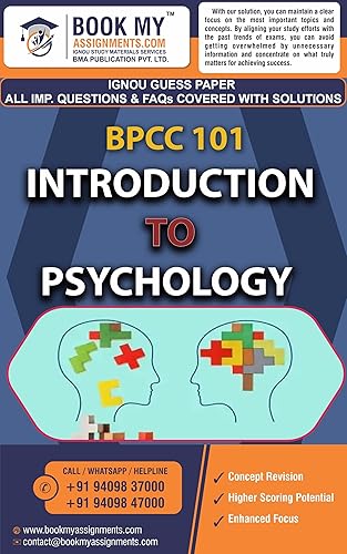 IGNOU BPCC 101 Introduction to Psychology Exam Preparation Book For ignou Student Latest Edition (GUESS PAPER)