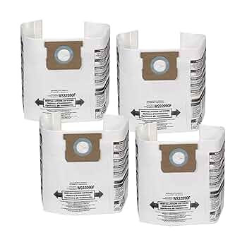 WORKSHOP Wet/Dry Vacs Filter Bags WS32090F2 Fine Dust