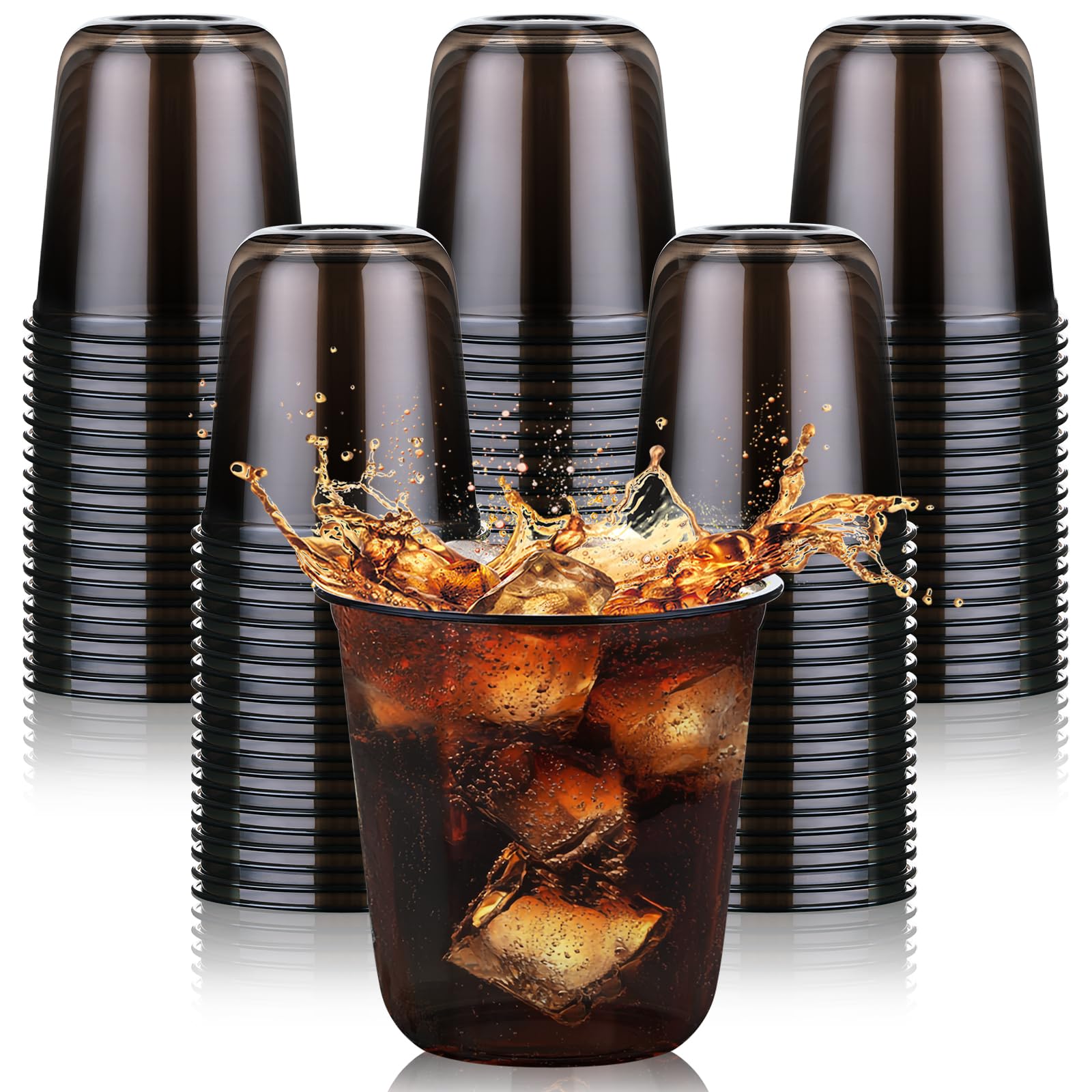 KesaPlan 100 Pcs 12oz Plastic Clear Cups, Disposable Wine Cocktail Glasses — Amazon image 15