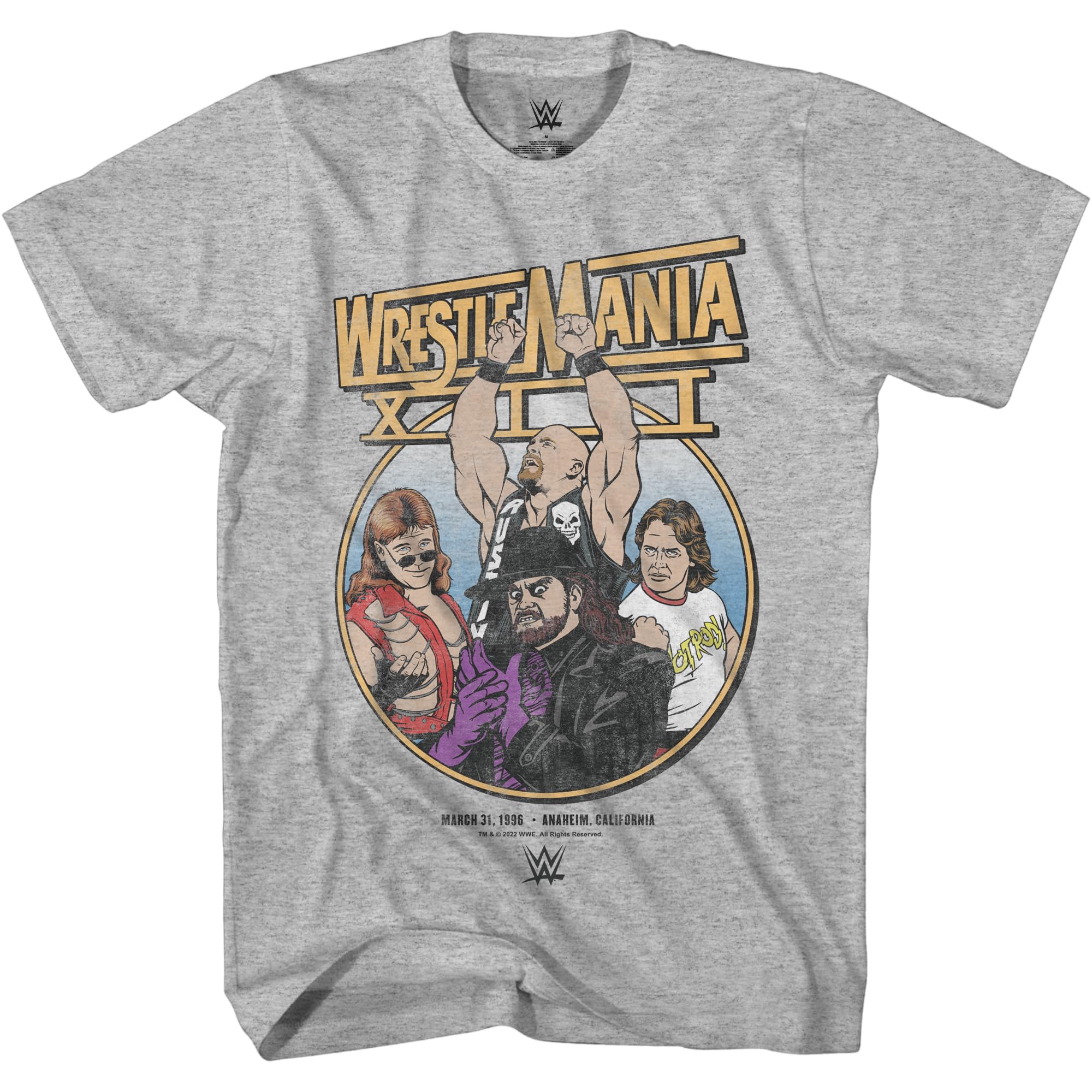 WWEWrestlemania Retro Stone Cold Steve HBK Austin Piper Undertaker Wrestling Adult T-Shirt